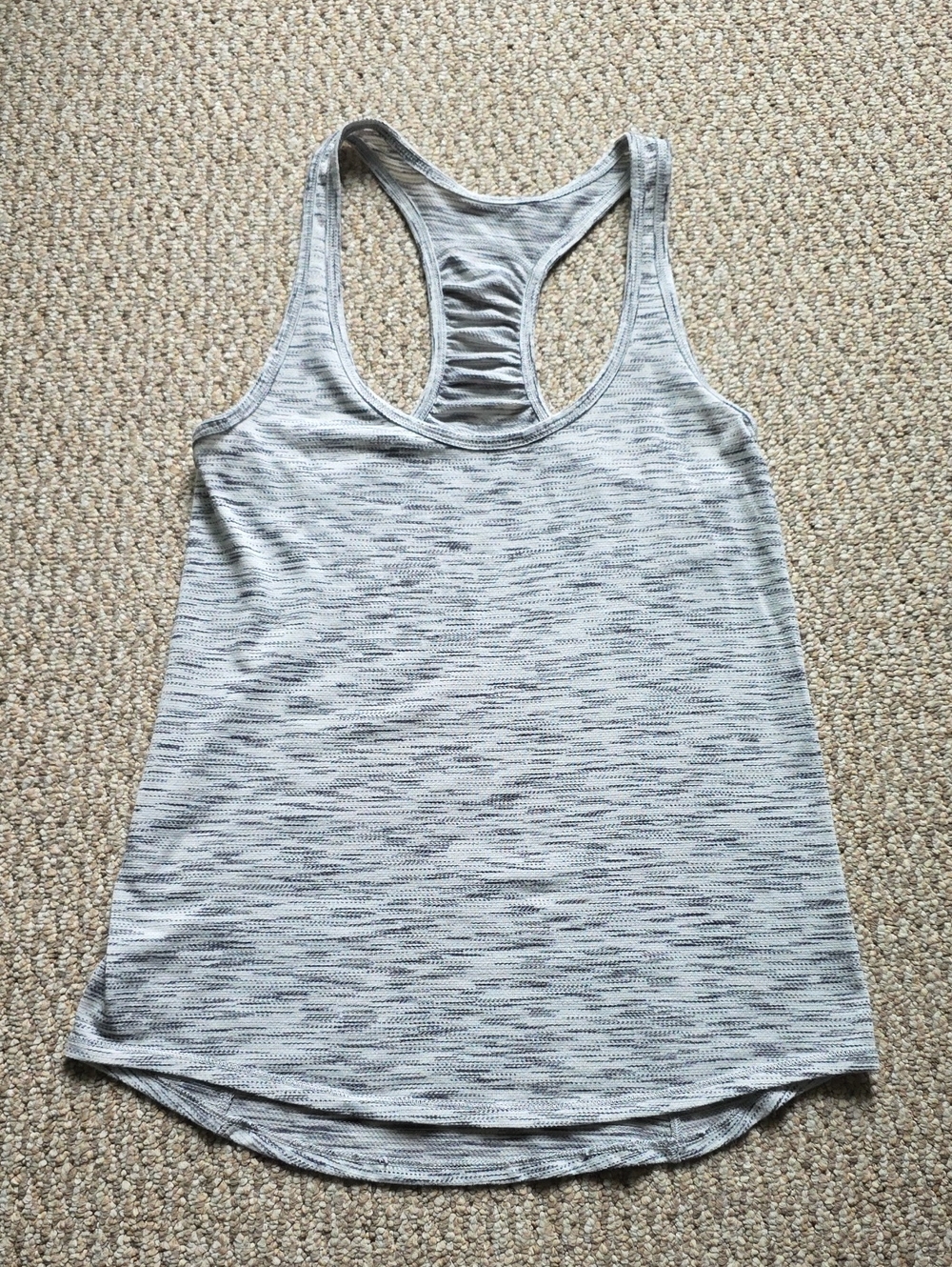 Lululemon Athletica Heather Gray Racerback Tank Top